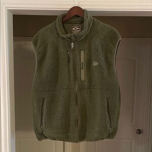 Drake Forest Green Fleece Vest. Mens XL.